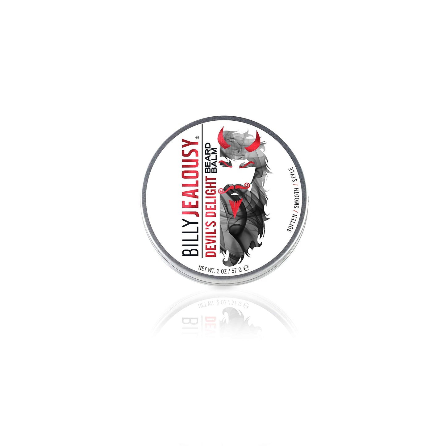 Billy Jealousy Moisturizing Strengthening & Softening Everyday Scented Beard Balm, Devil's Delight, 2 oz.