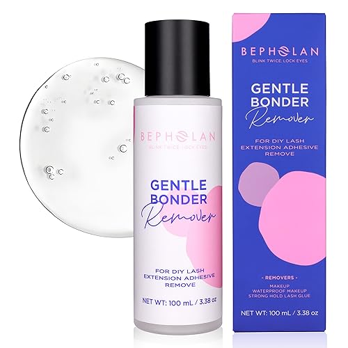 BEPHOLAN Cluster Lash Glue Remover 100ml, DIY Eyelash Extension Remover, Bond & Seal Adhesive Professional & Self Use, for Sensitive Eyes, Eye Makeup & Mascara Remover