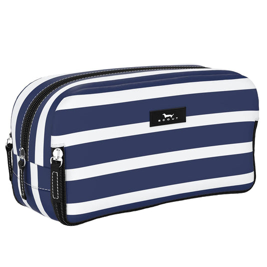 SCOUT 3-Way Bag - Travel Makeup Pouch and Toiletry Bag for Women with Three Zipper Compartments - Stands Upright, Wipes Clean