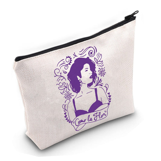 BLUPARK Song Makeup Bag Music Gift Singer Fan Gift Singer Inspired Cosmetic Bag Music Gift (Flor)