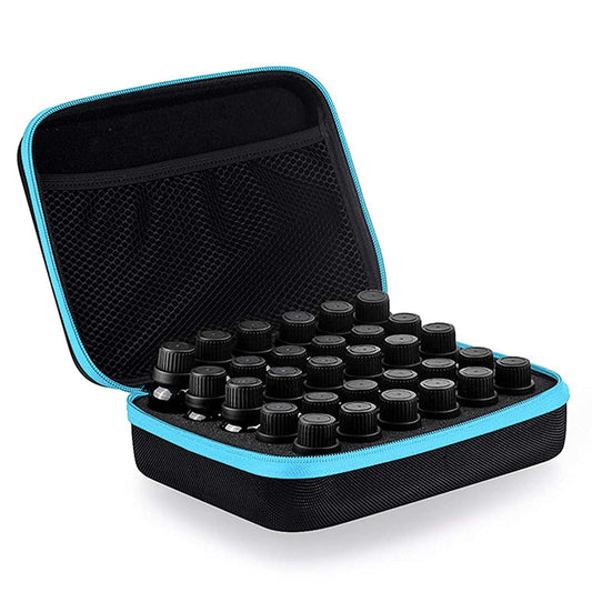 DHXYZZB Essential Oils Carrying Case Holds, 30 Bottles 5ml, 10ml, 15ml Bottles Storage Organizer Bag Hard Shell EVA