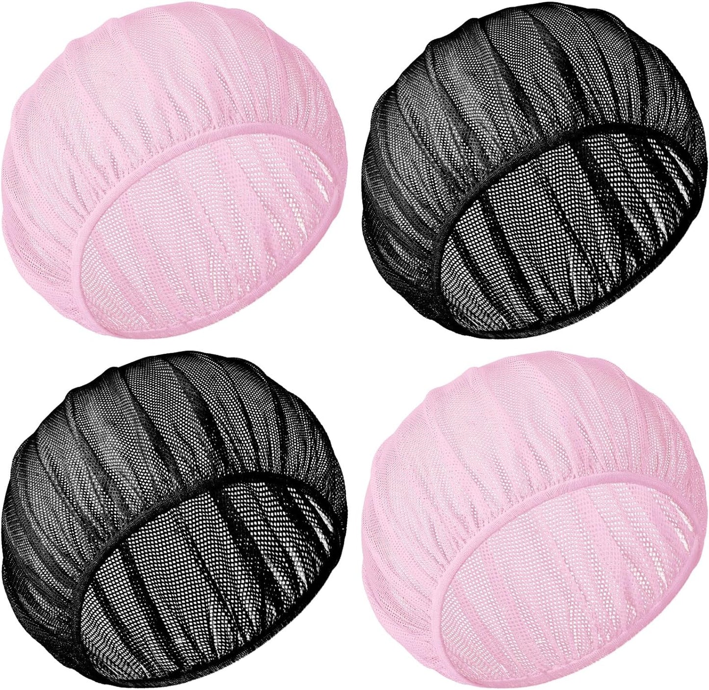 4 Pcs Mesh Sleep Bonnet for Sleeping Women Sleep Cap