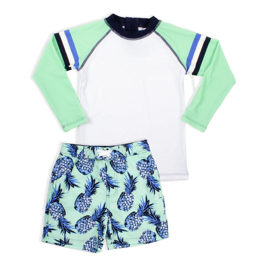 Shade Critter Rashguard Set- Mint Pineapple
