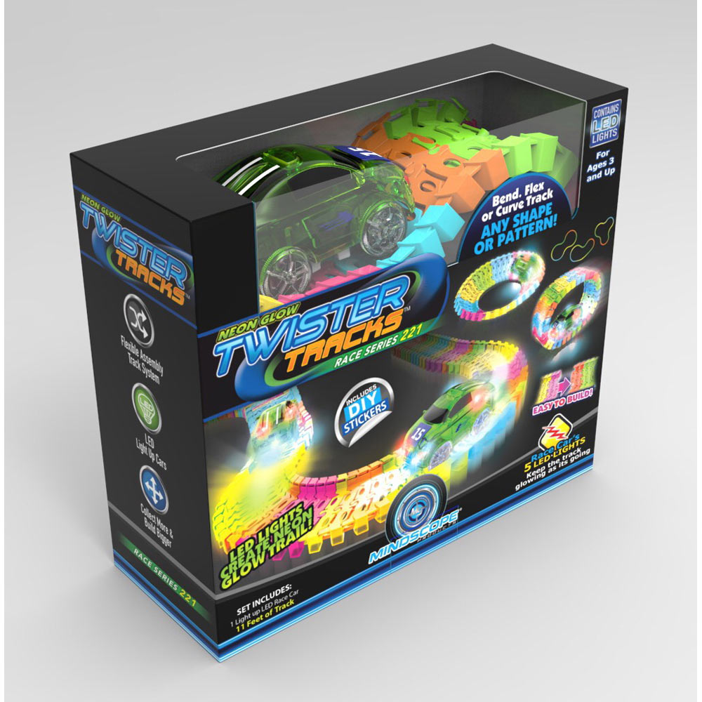 Twister Tracks Neon Glow in the Dark Set