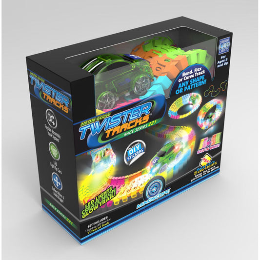 Twister Tracks Neon Glow in the Dark Set